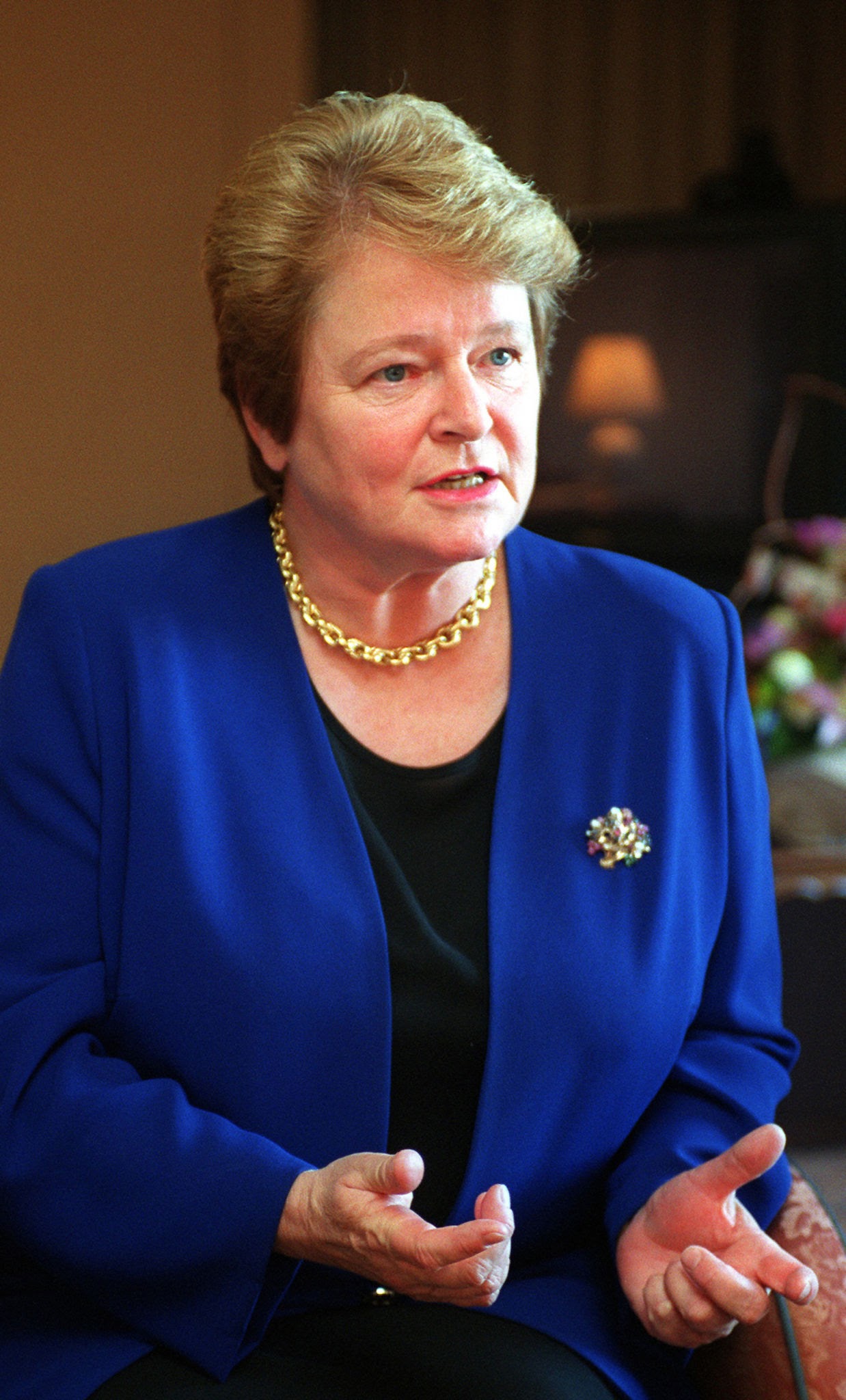 Gro Harlem Brundtland, frühere norwegische Premierministerin und   Mutter der modernen Nachhaltigkeitstheorie